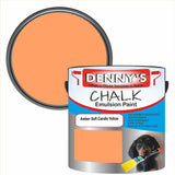 Denny's Chalk Paint For Walls Colour- Amber Soft Candle Yellow - Matte Wipe-Clean Coverage