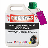 Denny's Stain Paint For Decking Colour- Amethyst Deepcoil Purple - Anti-Slip Weatherproof Nourish