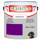Denny's Floor Paint For Sheds Colour- Amethyst Purple - Durable Anti-Slip Weatherproof