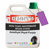 Denny's Stain Paint For Fences Colour- Amethyst Royal Purple - Weatherproof Uv-Safe Protect