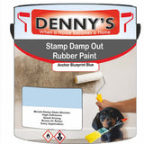 Denny's Waterpoof Paint For Stamp Out Damp Colour- Anchor Blueprint Blue - Damp-Block Mould-Safe Breathable