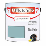 Denny's Tile Paint For Commercial Areas Colour- Anchor Hydraulic Blue - High-Traffic Durable Easy-Clean