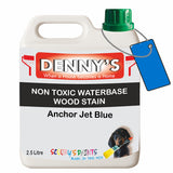 Denny's Stain Paint For Sheds Colour- Anchor Jet Blue - Weatherproof Uv-Safe Nourish
