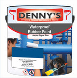 Denny's Waterpoof Paint For Pools Colour- Anchor Signal Blue - Water-Seal Chlorine-Tough Anti-Slip