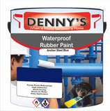Denny's Waterpoof Paint For Pools Colour- Anchor Steel Blue - Water-Seal Chlorine-Tough Anti-Slip