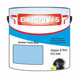 Denny's Plastic Paint For Pvc Colour- Anchor Turbo Blue - Adhesion Tough Colour-Hold