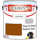 Denny's High Temp Paint For Boilers Colour- Antique Bronze - Heatproof Anti-Rust Longlife