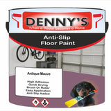 Denny's Floor Paint For Grip Coating Colour- Antique Mauve - Anti-Slip Hardwearing Safe