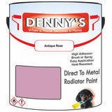 Denny's High Temp Paint For Grilles Colour- Antique Rose - Heatproof Rustguard Durable