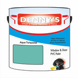 Denny's Plastic Paint For Outdoor Furniture Colour- Aqua Turquoise - Weatherproof Uv-Safe Scuffproof
