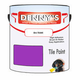 Denny's Tile Paint For Commercial Areas Colour- Arc Violet - High-Traffic Durable Easy-Clean