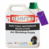 Denny's Stain Paint For Fences Colour- Arc Workshop Purple - Weatherproof Uv-Safe Protect