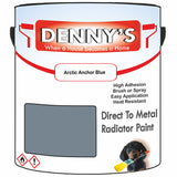 Denny's High Temp Paint For Grilles Colour- Arctic Anchor Blue - Heatproof Rustguard Durable