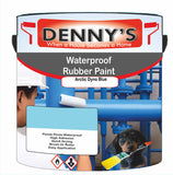 Denny's Waterpoof Paint For Pools Colour- Arctic Dyno Blue - Water-Seal Chlorine-Tough Anti-Slip