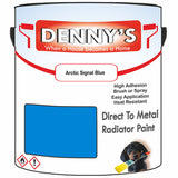 Denny's High Temp Paint For Grilles Colour- Arctic Signal Blue - Heatproof Rustguard Durable