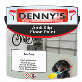 Denny's Floor Paint For Grip Coating Colour- Ash Grey - Anti-Slip Hardwearing Safe