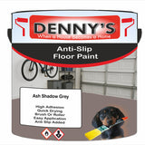 Denny's Floor Paint For Grip Coating Colour- Ash Shadow Grey - Anti-Slip Hardwearing Safe