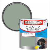Denny's Chalk Paint For Walls Colour- Ash Stone Dove Grey - Matte Wipe-Clean Coverage