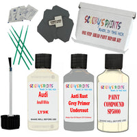 Audi Amalfi White Car Detailing Paint and polish finishing kit