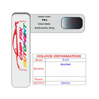 Paint Code Loacation Audi Anthracite Grey
