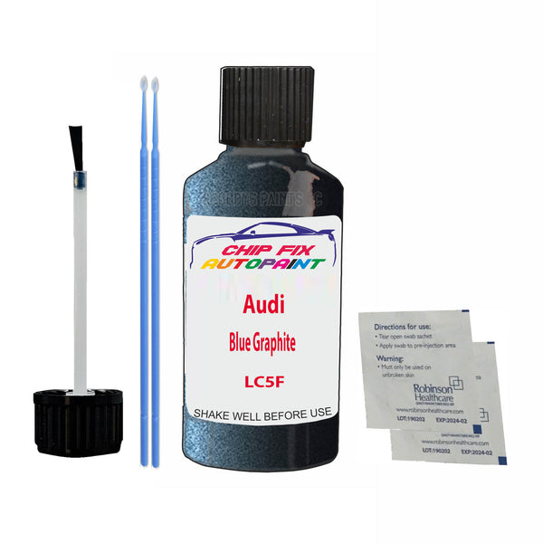 Audi Blue Graphite Touch Up Paint Code LC5F Scratch Repair Kit