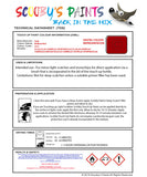 Instructions for use Audi Brilliant Red Car Paint