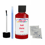 Audi Brilliant Red Touch Up Paint Code LY3J Scratch Repair Kit