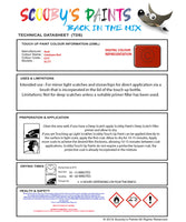 Instructions for use Audi Cataluyna Red Car Paint