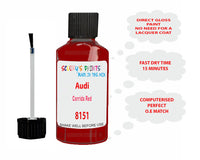 Audi Corrida Red Paint Code 8151