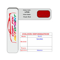 Paint Code Loacation Audi Flash Red