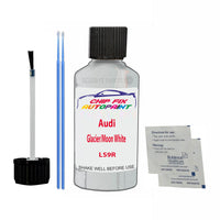 Audi Glacier/Moon White Touch Up Paint Code LS9R Scratch Repair Kit