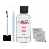 Audi Ibis White Touch Up Paint Code LY9C Scratch Repair Kit