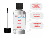 Audi Ice Silver Paint Code LX7W