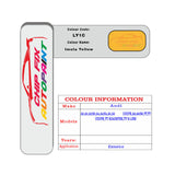 Paint Code Loacation Audi Imola Yellow