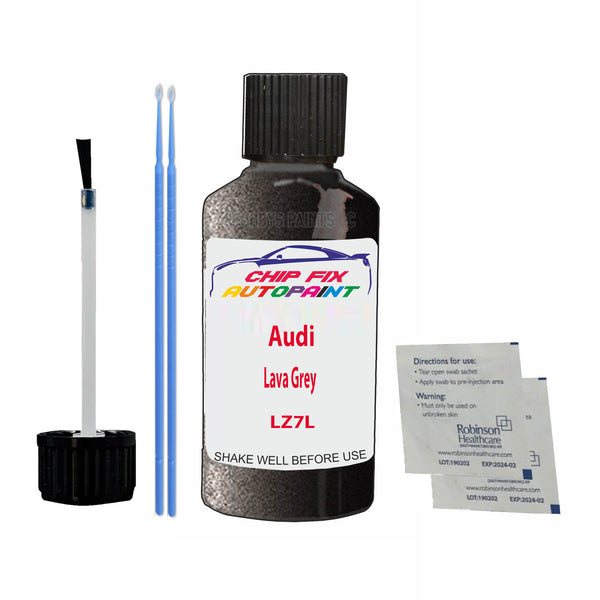 Audi Lava Grey Touch Up Paint Code LZ7L Scratch Repair Kit