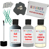 Audi Metal Grey Car Detailing Paint and polish finishing kit
