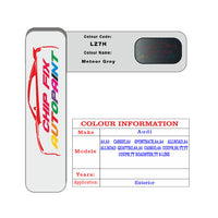 Paint Code Loacation Audi Meteor Grey
