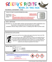 Instructions for use Audi Oryx White Car Paint