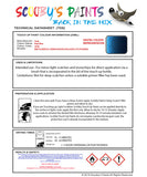 Instructions for use Audi Reef Blue Car Paint