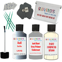 Audi Shark Blue Car Detailing Paint and polish finishing kit