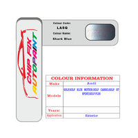 Paint Code Loacation Audi Shark Blue