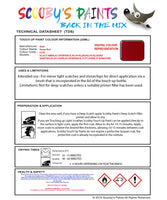 Instructions for use Audi Tango Red Car Paint