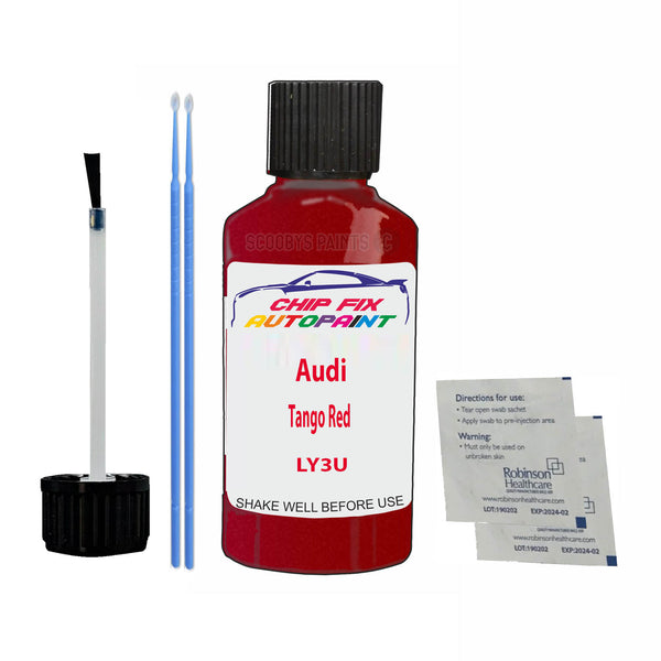 Audi Tango Red Touch Up Paint Code LY3U Scratch Repair Kit