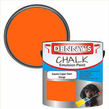 Denny's Chalk Paint For Furniture Colour- Autumn Copper Dawn Orange - Matte Scuffproof Refresh