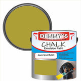Denny's Chalk Paint For Furniture Colour- Autumn Sunset Mustard - Matte Scuffproof Refresh