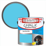 Denny's Chalk Paint For Walls Colour- Azure Denim Blue - Matte Wipe-Clean Coverage