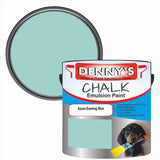 Denny's Chalk Paint For Walls Colour- Azure Evening Blue - Matte Wipe-Clean Coverage