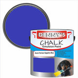 Denny's Chalk Paint For Furniture Colour- Azure Horizon Sapphire Blue - Matte Scuffproof Refresh