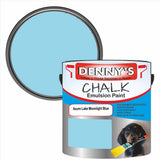 Denny's Chalk Paint For Walls Colour- Azure Lake Moonlight Blue - Matte Wipe-Clean Coverage