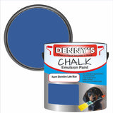 Denny's Chalk Paint For Walls Colour- Azure Shoreline Lake Blue - Matte Wipe-Clean Coverage